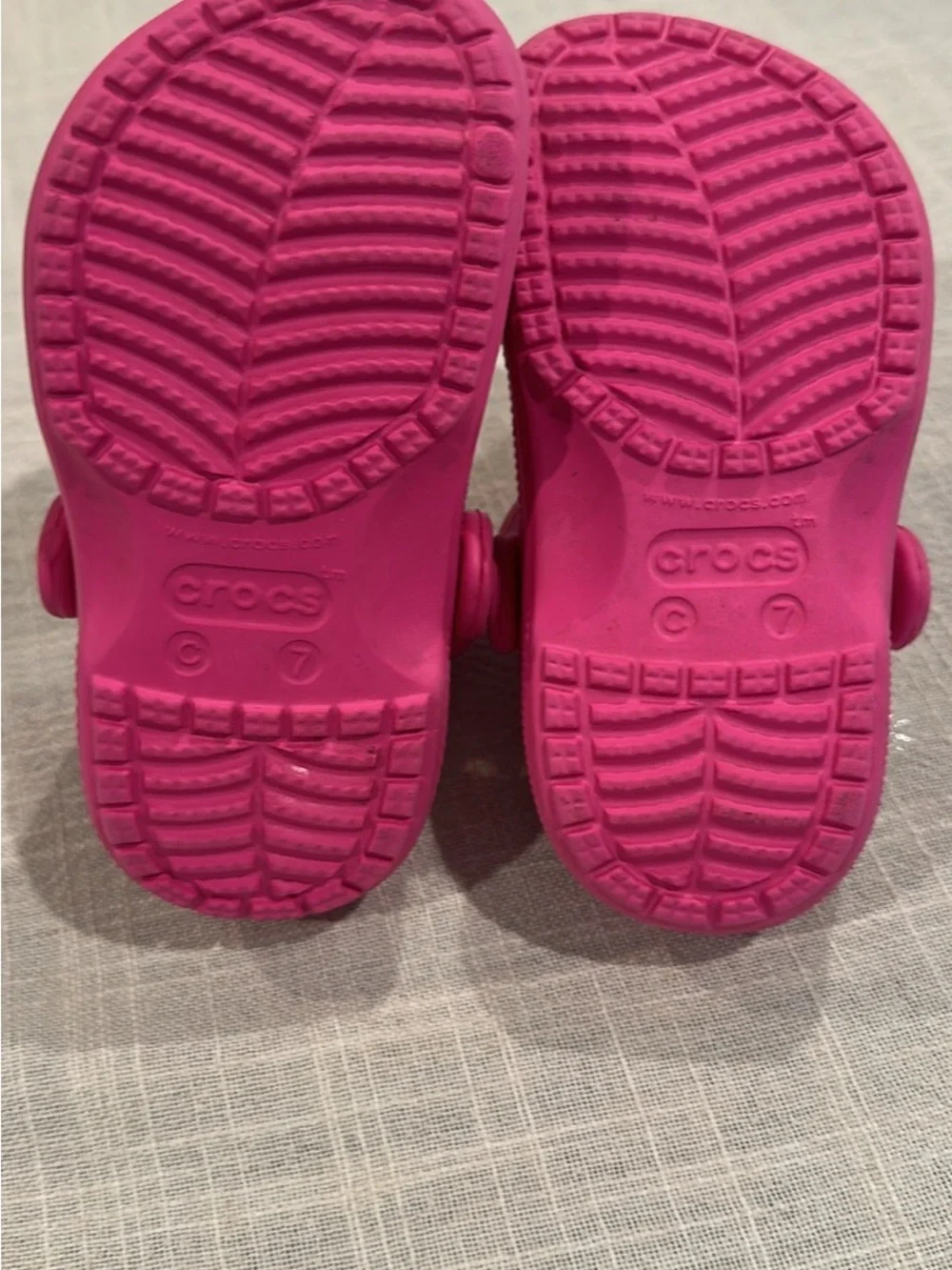CROCS Kids Hot Pink Clog with Heel Strap